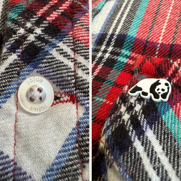 Enjoi Skateboards Flannel Shirt Men’s Size Medium 100% Cotton Plaid Vintage Y2K - Picture 9 of 15